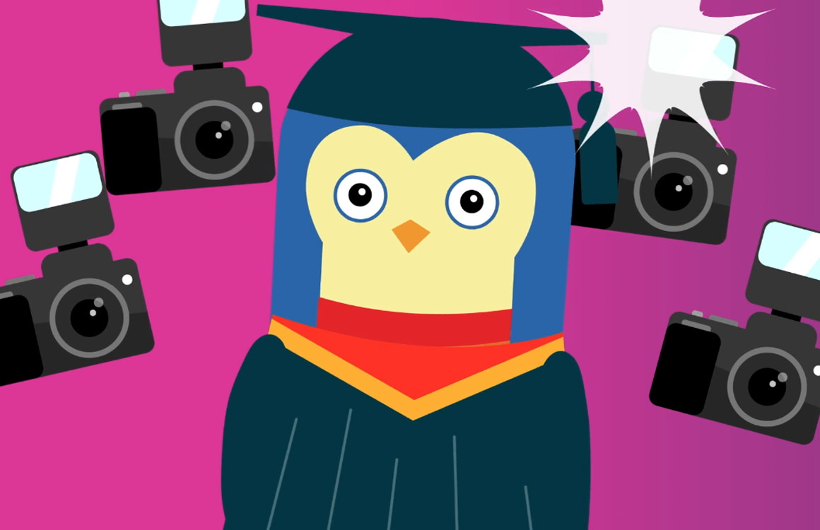Alternative university graduation animation