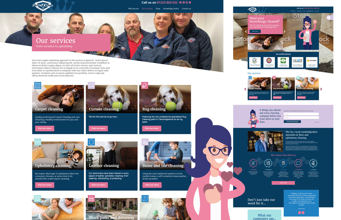 UI/UX design for floor cleaning specialists