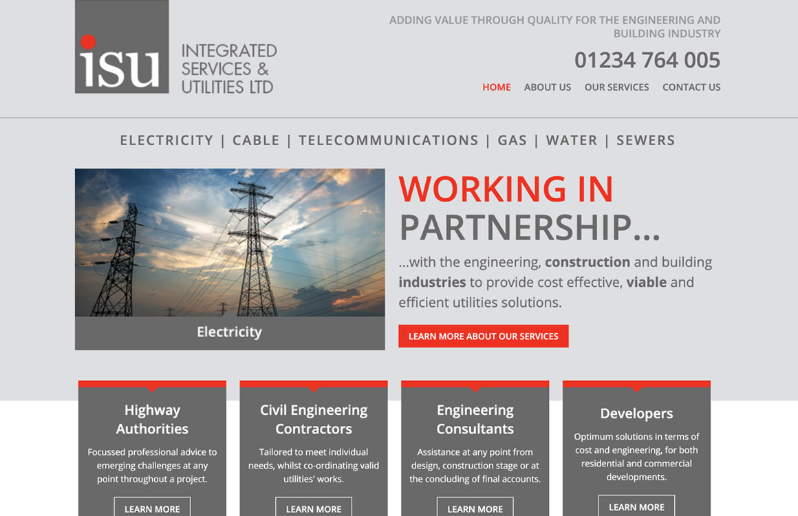 Website design for building consultants