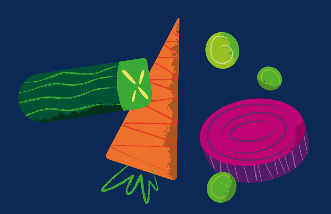 Illustration for veggies