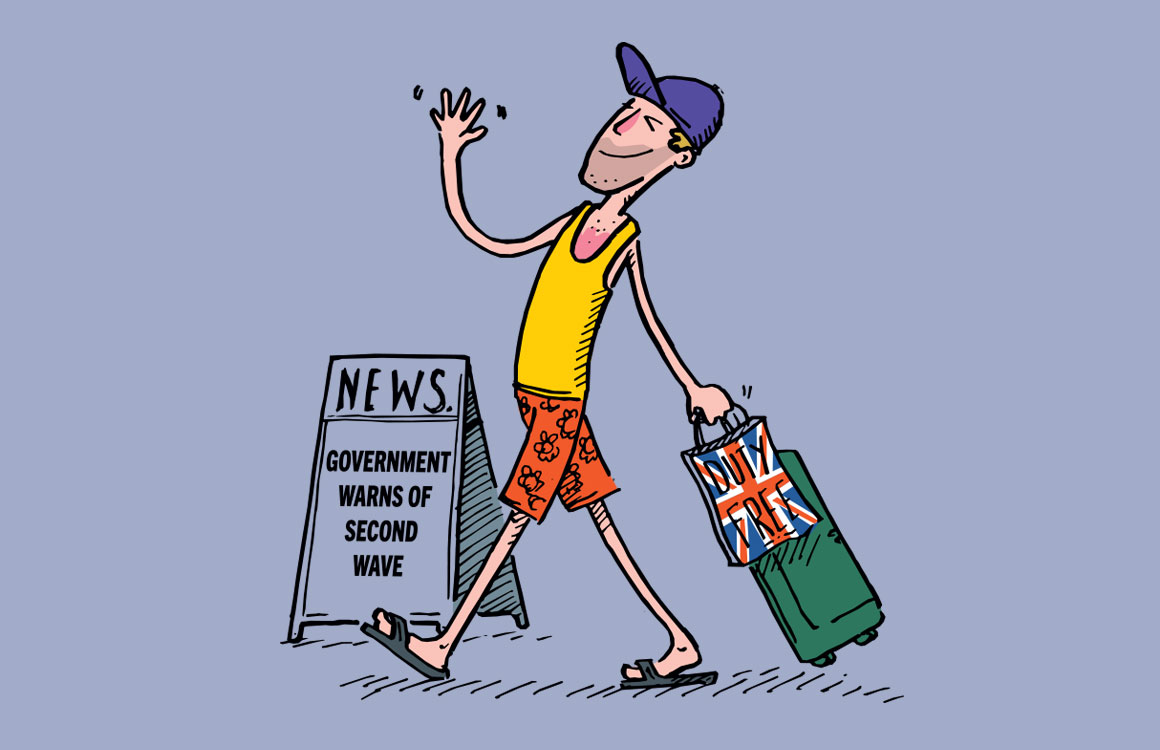 COVID travel advice illustration